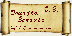 Danojla Borović vizit kartica